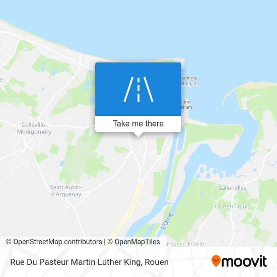 Rue Du Pasteur Martin Luther King map