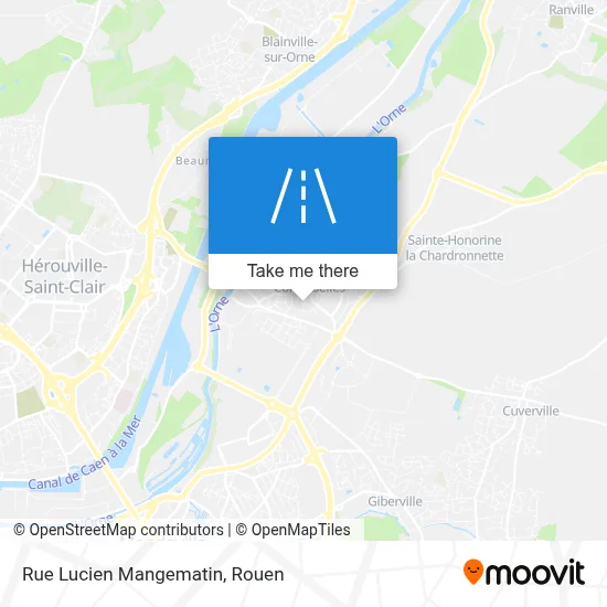 Mapa Rue Lucien Mangematin