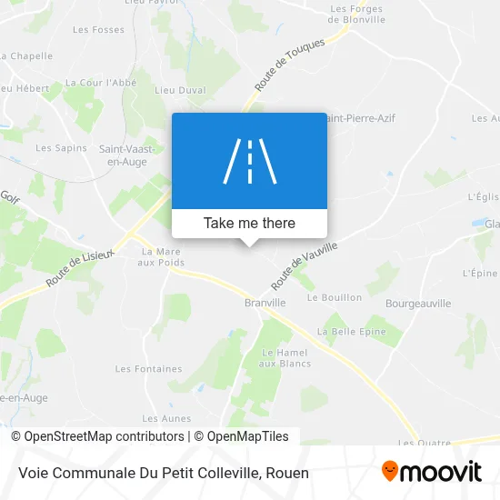 Voie Communale Du Petit Colleville map