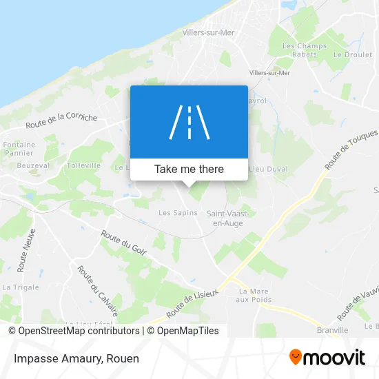 Impasse Amaury map