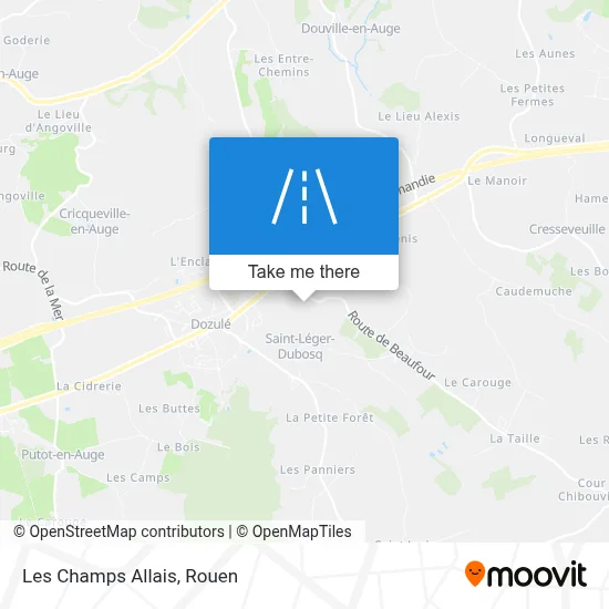 Les Champs Allais map