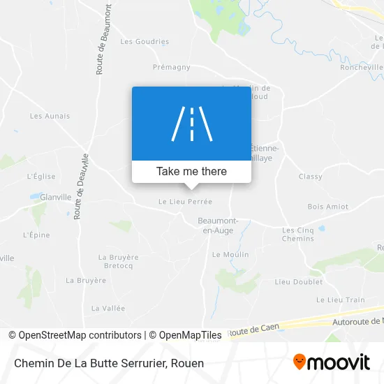 Chemin De La Butte Serrurier map