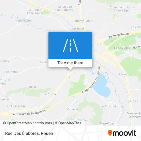 Rue Des Élébores map