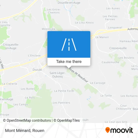 Mont Ménard map