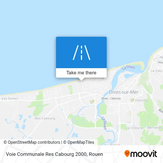 Voie Communale Res Cabourg 2000 map