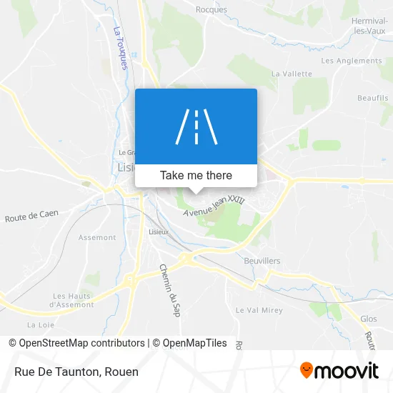 Rue De Taunton map