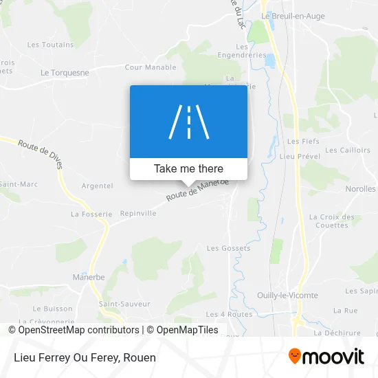Lieu Ferrey Ou Ferey map