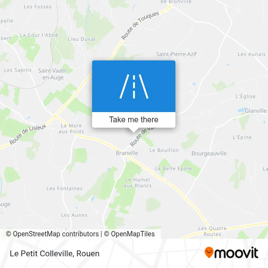 Le Petit Colleville map