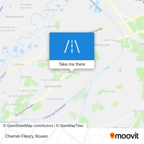 Mapa Chemin Fleury