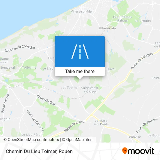 Chemin Du Lieu Tolmer map