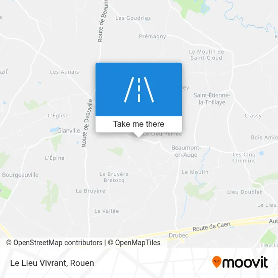 Le Lieu Vivrant map
