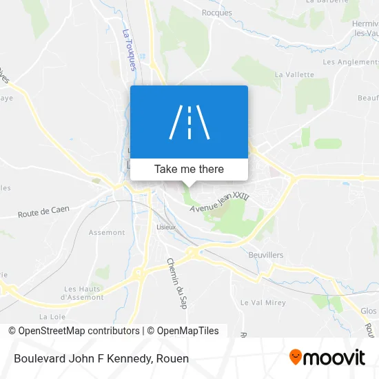Boulevard John F Kennedy map