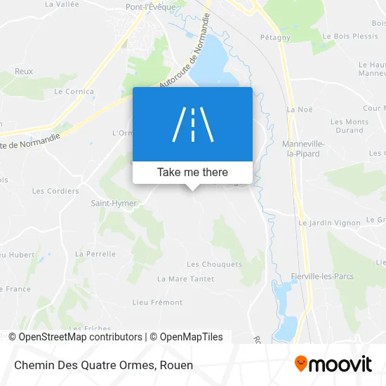 Chemin Des Quatre Ormes map