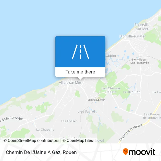 Chemin De L'Usine A Gaz map