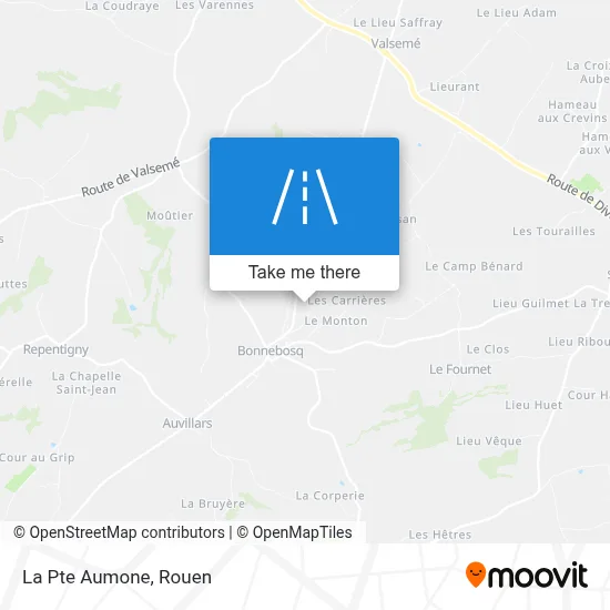 La Pte Aumone map