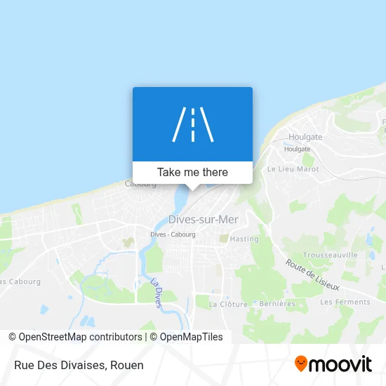 Rue Des Divaises map