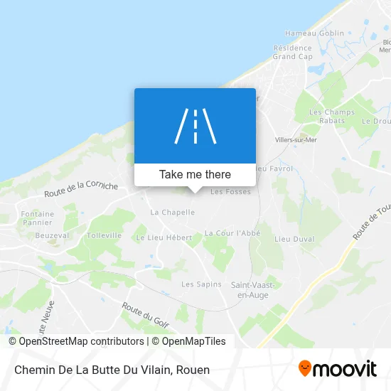 Chemin De La Butte Du Vilain map