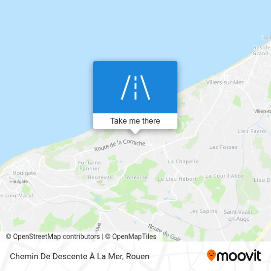 Chemin De Descente À La Mer map
