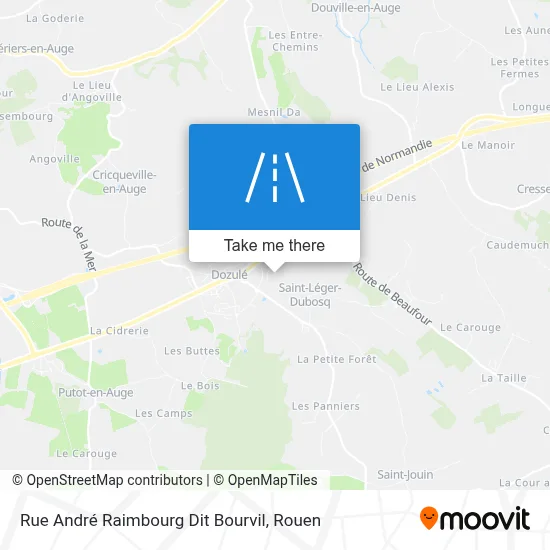 Mapa Rue André Raimbourg Dit Bourvil