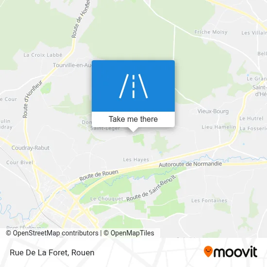 Rue De La Foret map