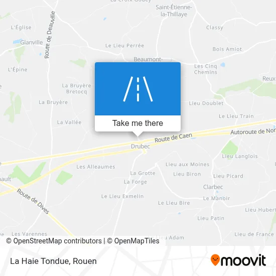La Haie Tondue map