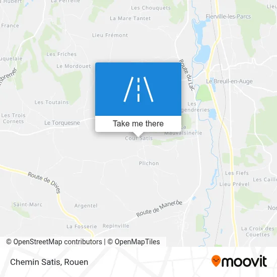 Chemin Satis map