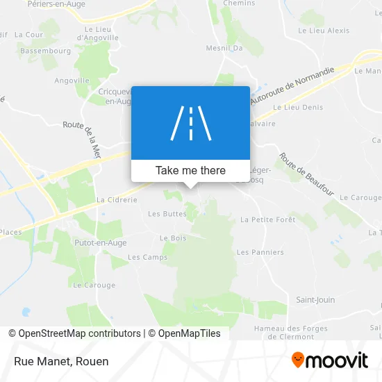 Rue Manet map
