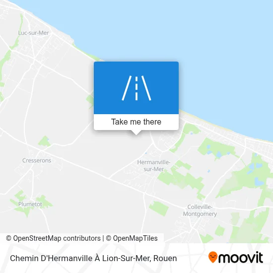 Chemin D'Hermanville À Lion-Sur-Mer map