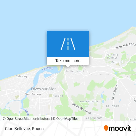Clos Bellevue map