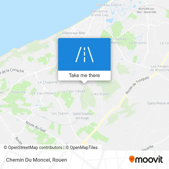 Mapa Chemin Du Moncel