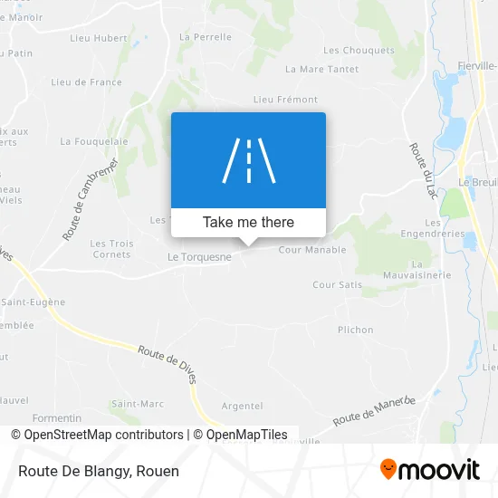 Route De Blangy map