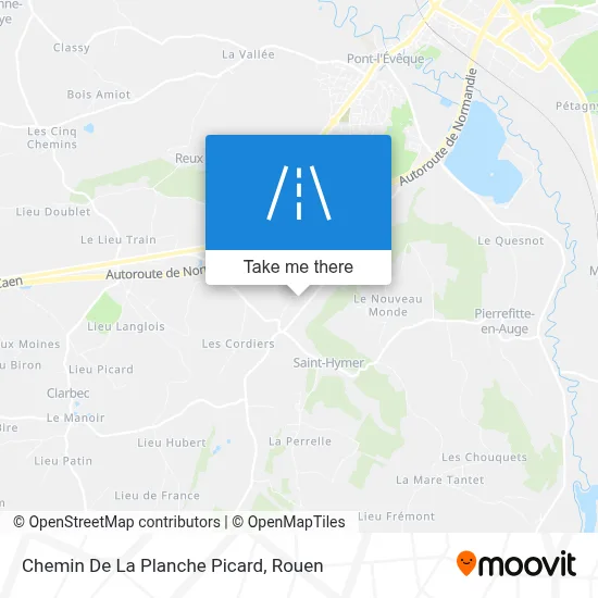 Chemin De La Planche Picard map