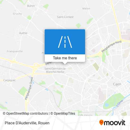 Mapa Place D'Auderville