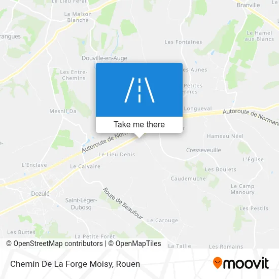 Chemin De La Forge Moisy map