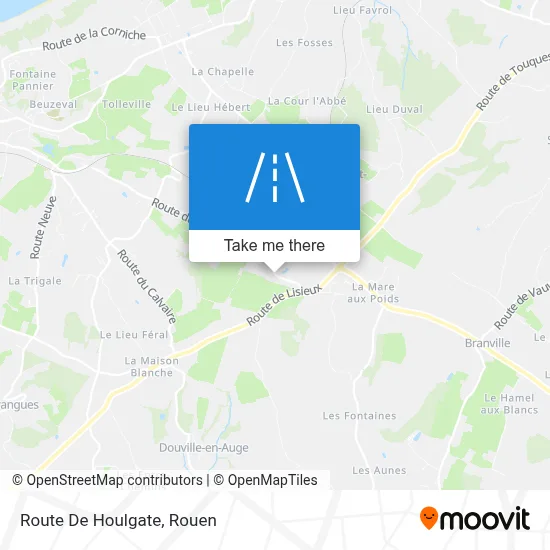 Route De Houlgate map