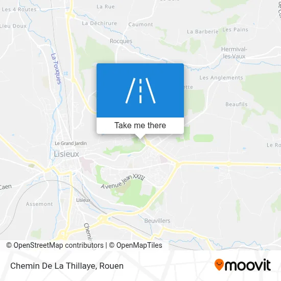 Chemin De La Thillaye map