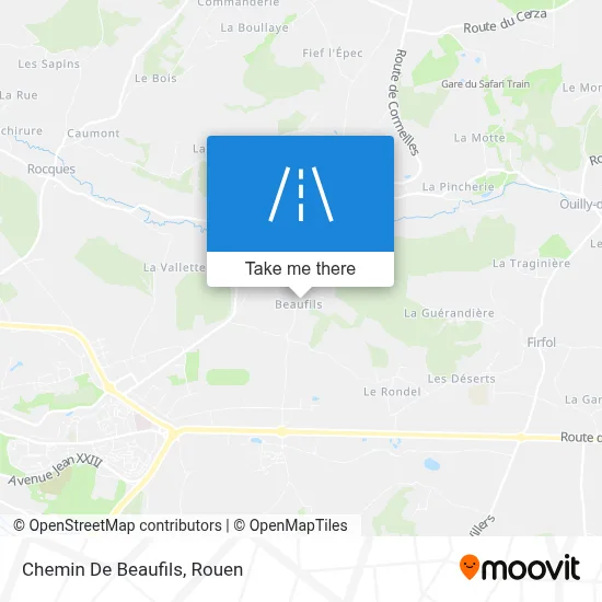 Mapa Chemin De Beaufils
