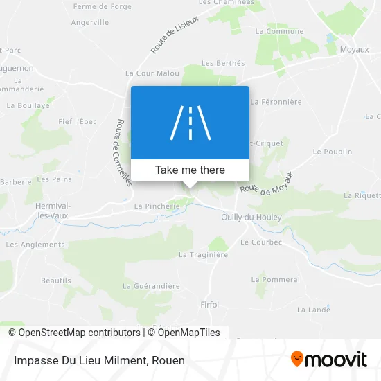 Impasse Du Lieu Milment map