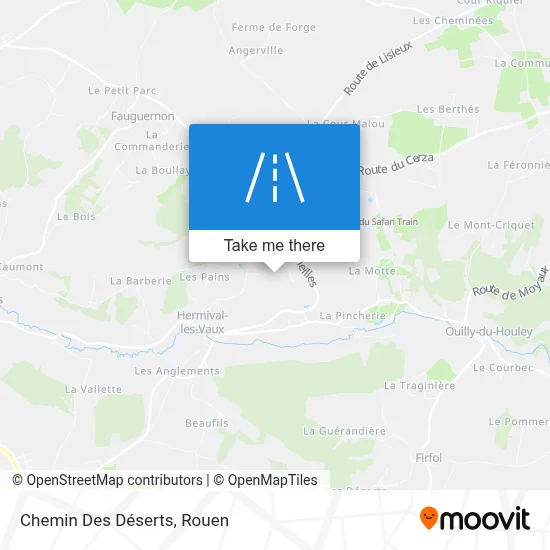 Chemin Des Déserts map