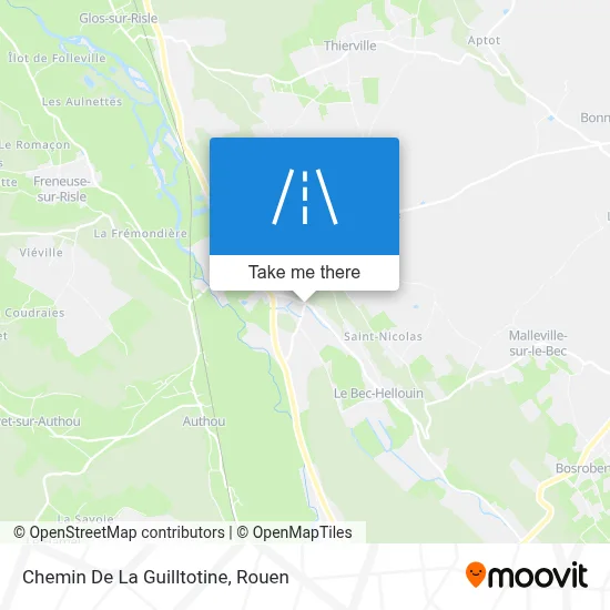 Chemin De La Guilltotine map