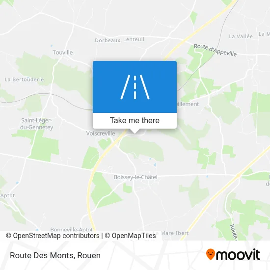 Route Des Monts map