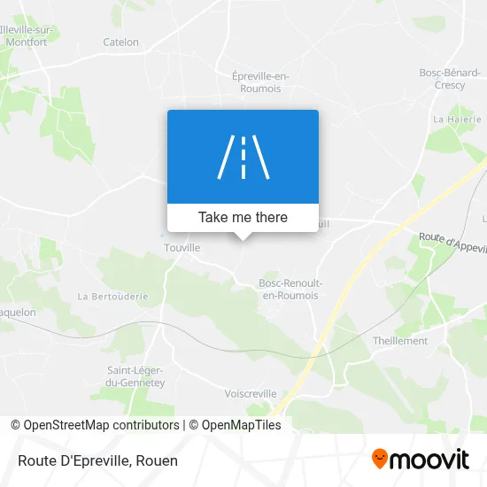 Route D'Epreville map
