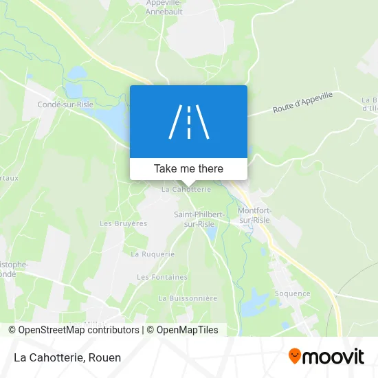 La Cahotterie map
