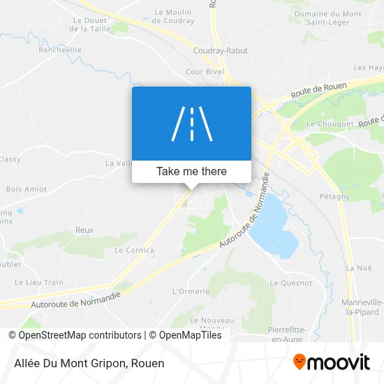 Allée Du Mont Gripon map
