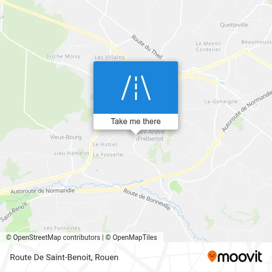 Mapa Route De Saint-Benoit