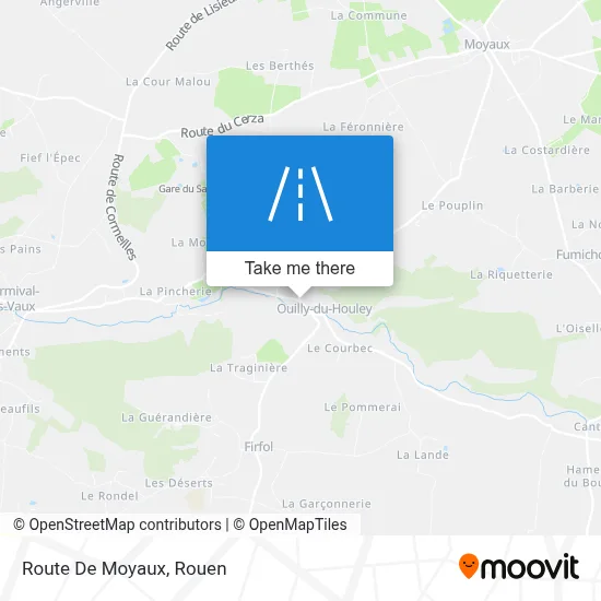 Route De Moyaux map