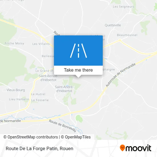 Route De La Forge Patin map