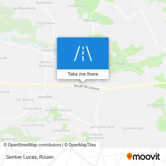 Mapa Sentier Lucas