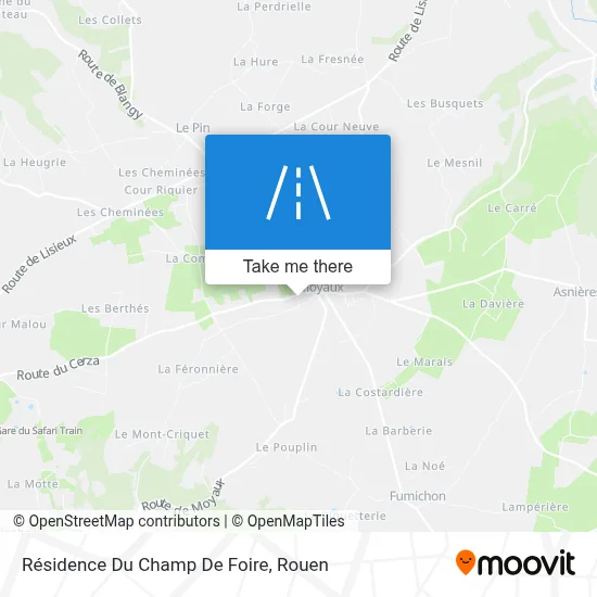 Résidence Du Champ De Foire map