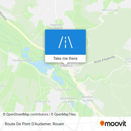 Route De Pont D'Audemer map